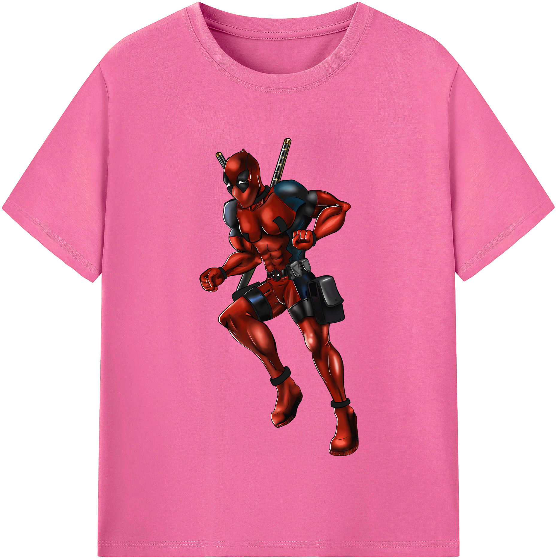 （画像用） Deadpool デッドプール レディースカジュアルプリントTシャツ（綿100％）